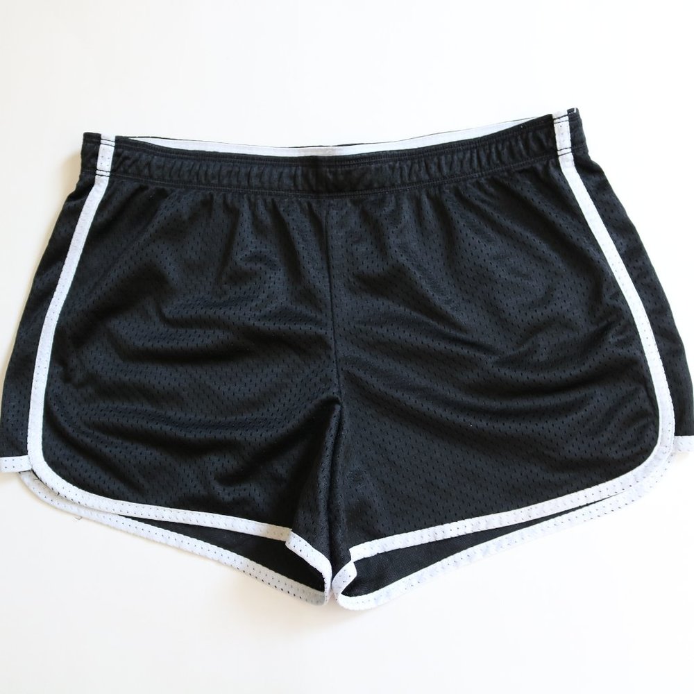 Justice Black Mesh Shorts